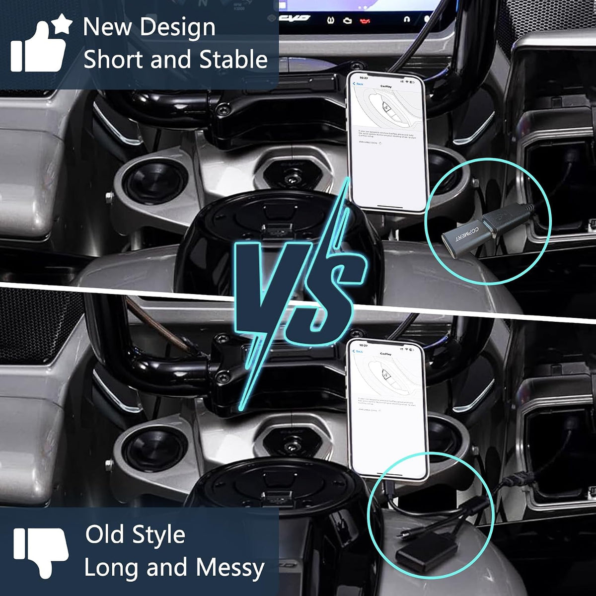 Bypass Motorcycle Wireless CarPlay Bluetooth Adapter