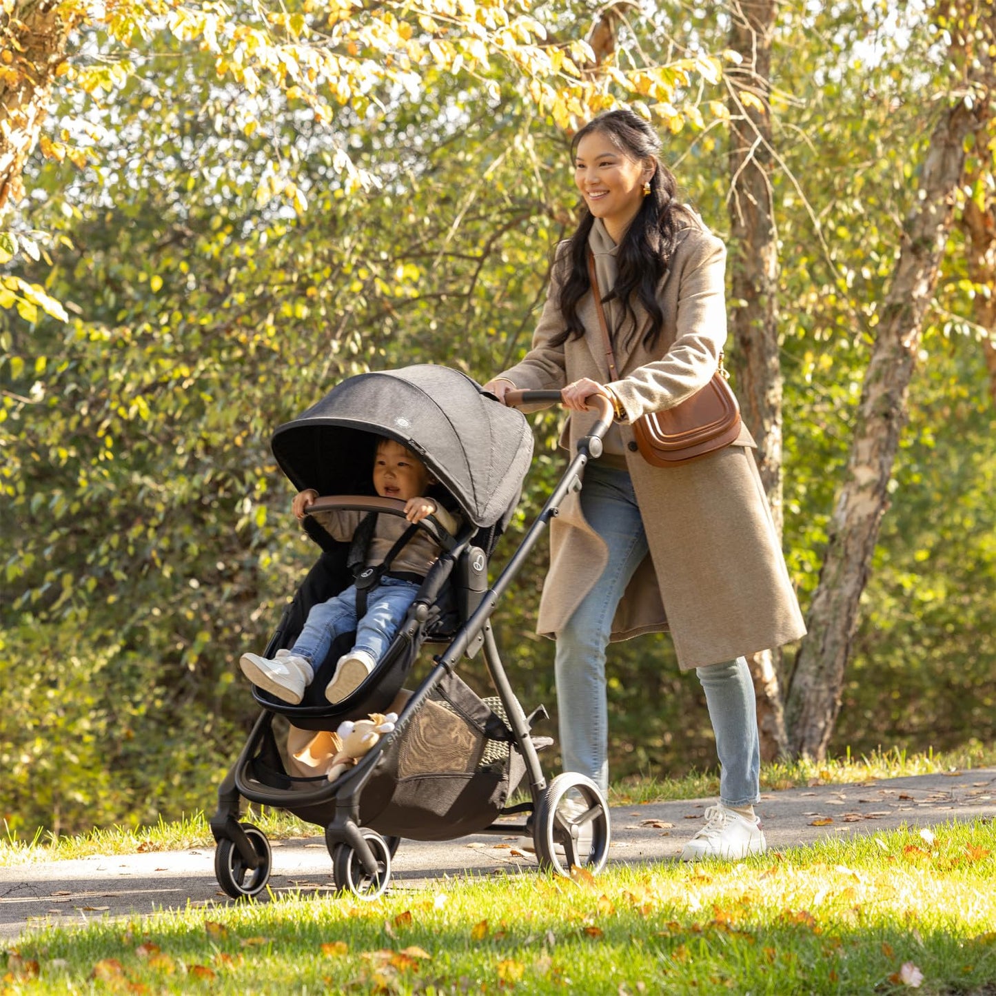 Evenflo Shyft Intuiti Travel System with Revolve180 LiteMax™ NXT Rotating Rear-Facing Lightweight Preemie and Infant Car Seat 3-30 lbs. (Black Shale)