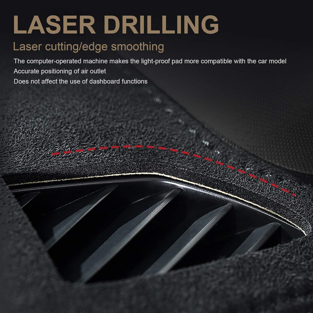 SPEEDWOW Dashboard Dash Board Cover Mat Carpet Compatible with Focus 2012-2018
