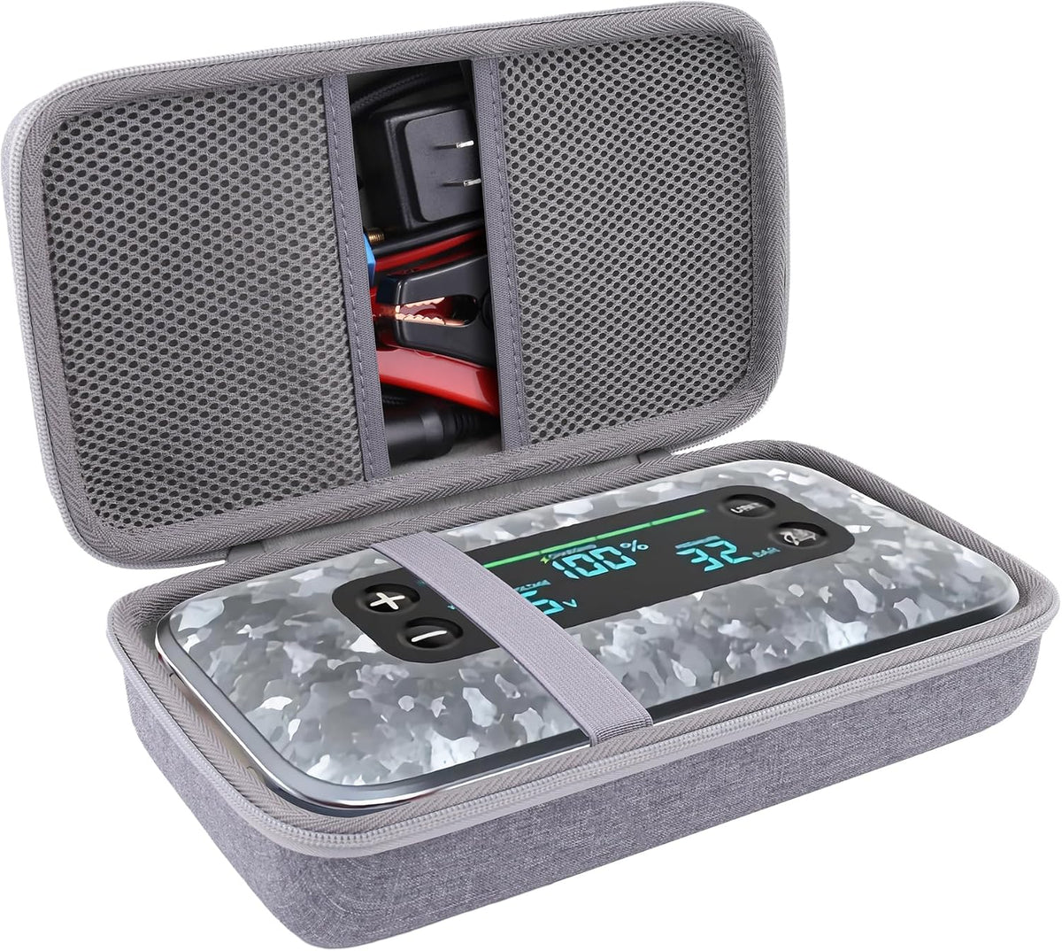 khanka Case for HALO Bolt Ultimate 3.0/2.0/Air+1750 Jump Starter,Grey