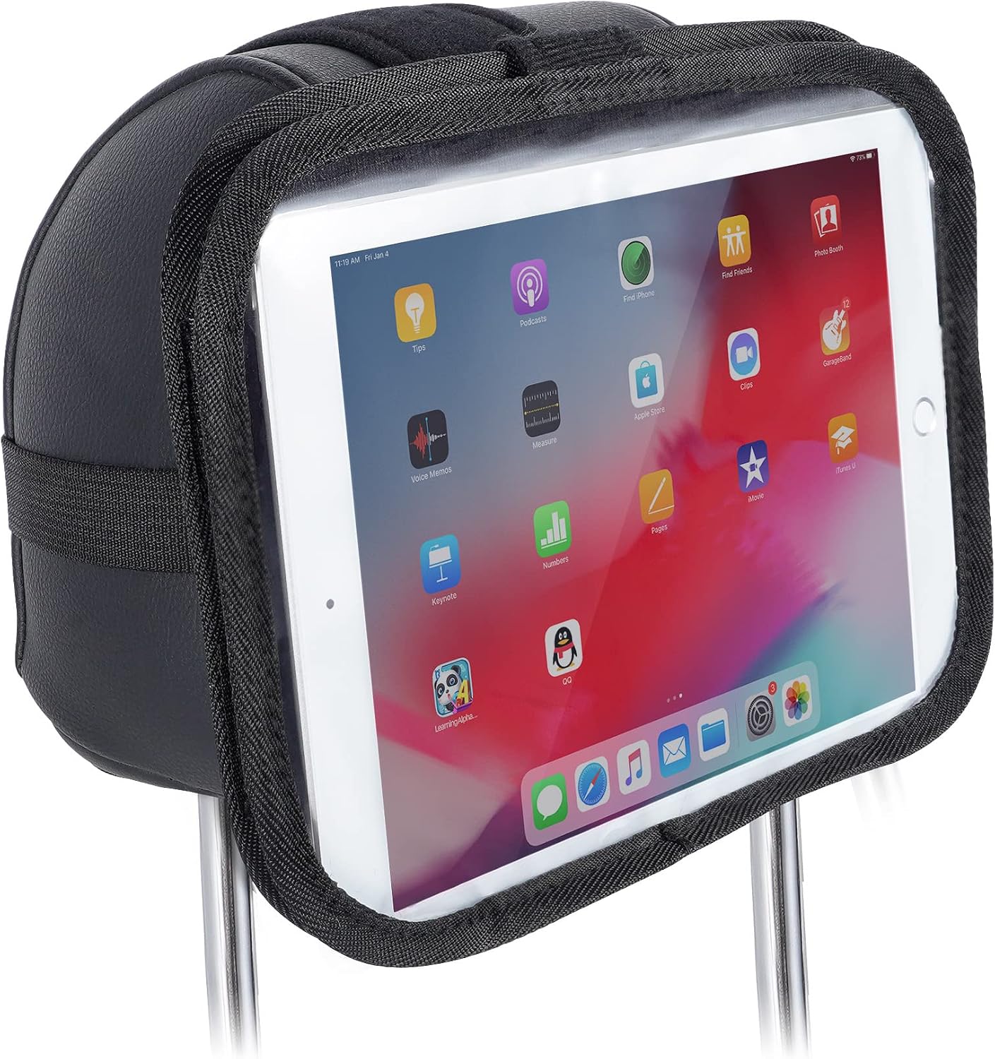 Universal Tablet Headrest Mount – Adjustable, Lightweight, and Durable Car Holder for iPads, Tablets, and E-Readers (Fits Devices Up to 10-inch Screen)