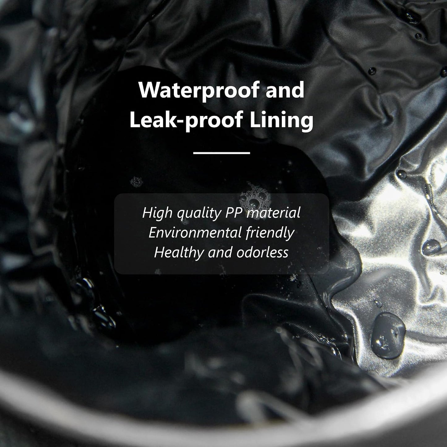 Car Trash Can, Portable Garbage Bin, PU Leather Waterproof Pop Up Trash Can, Collapsible Hanging Car Trash Bag, 1 Pack, Grey