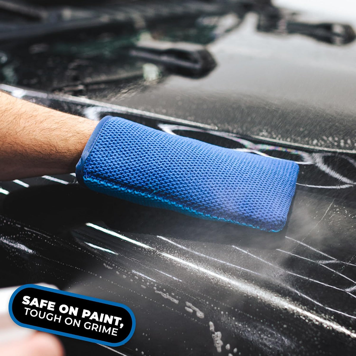 The Rag Company - Ultra Clay Decontamination Mitt - Easy to Use; Effective Cleaning & Release of Paint Contaminants; Increase Wax & Sealant Bond; Enhance Gloss &Color Depth; Fine Grade (8.7"x5.7")
