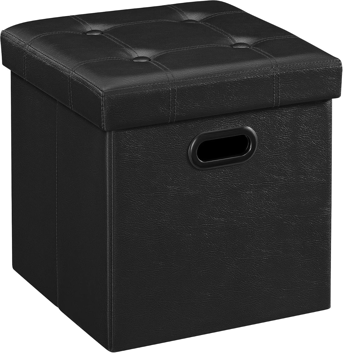 SONGMICS 15 Inches Folding Storage Ottoman, Cube Footrest