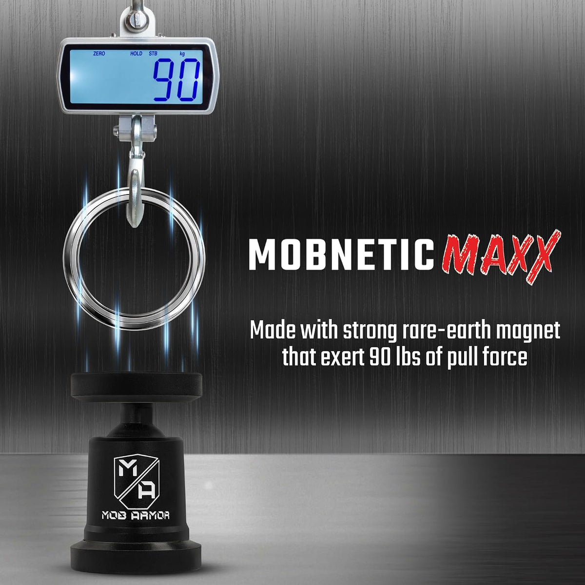 Mob Armor MobNetic Maxx Magnetic Car Phone Holder Mount, Black