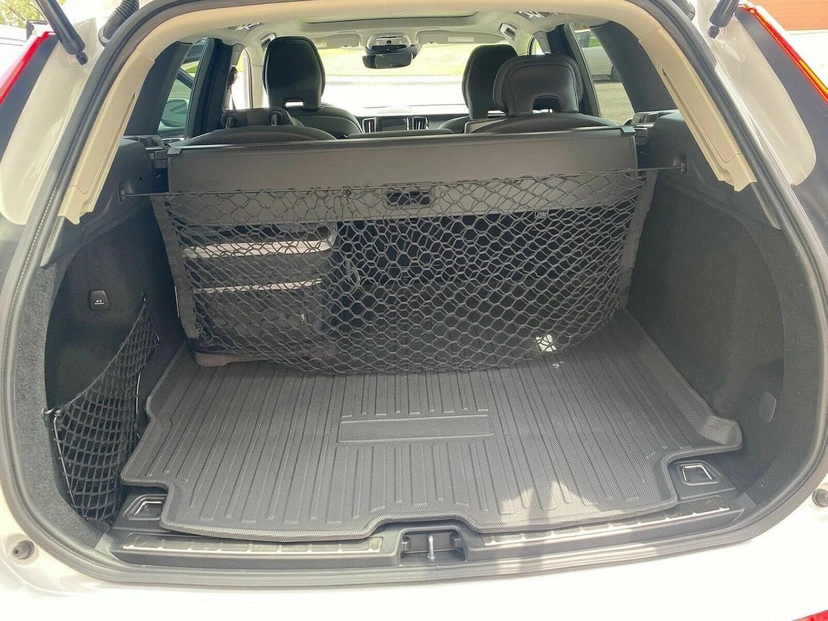 Trunk Organizer Cargo Net for Volvo XC60 2018-2026 – Envelope Style Cargo Net for SUV – Premium Mesh Elastic Car Trunk Organizer Vehicle Carrier Storage – Compatible with XC60