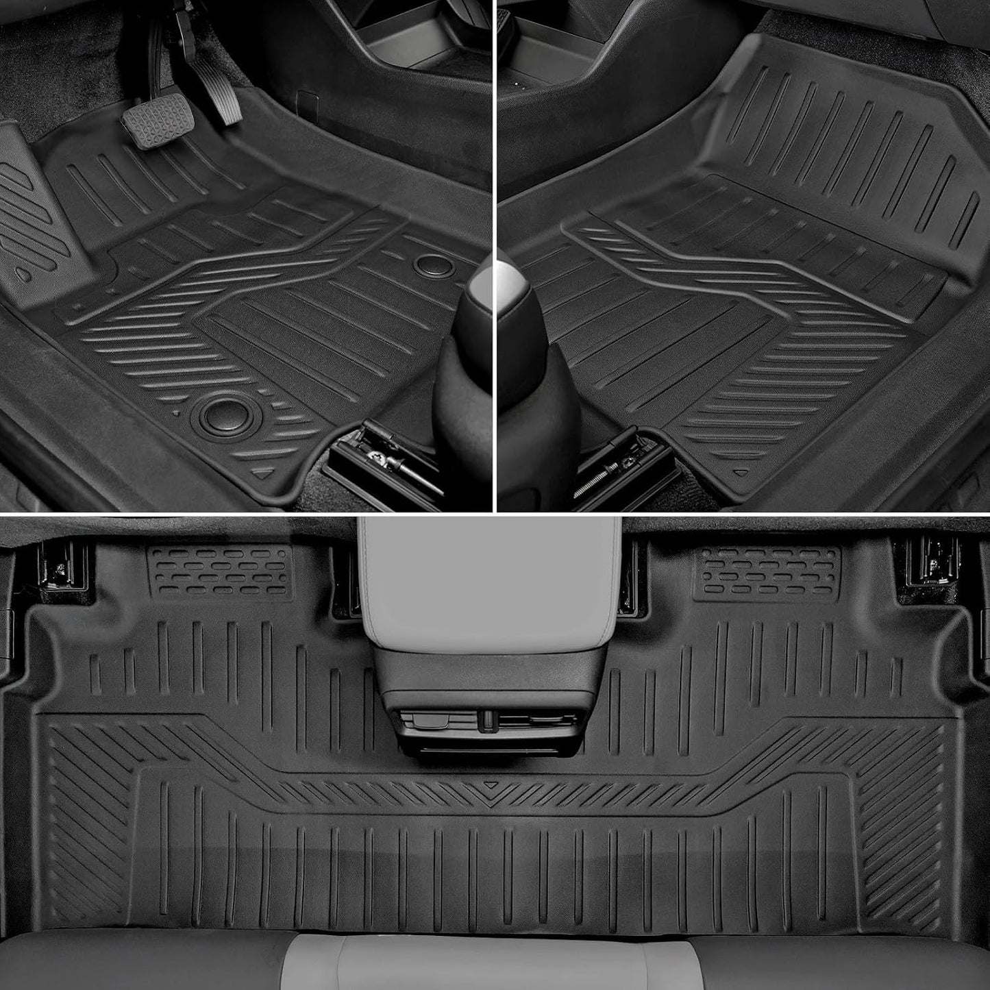 Floor Mats for Honda Prologue/Chevy Blazer EV 2024-2026, TPE All Weather Protection Cargo Mat with Backrest Mat Lower Trunk Liner for Honda Prologue Accessories (Inclued Door Sill Guards)