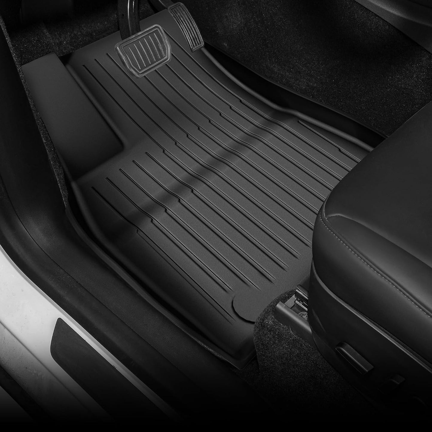 YITAMOTOR Floor Mats Fit for 2024 2025 2026 Tesla Model 3 Highland, 6PCS Full Cover Car Mats with Front/Rear/Cargo Liners, TPE All-Weather Custom Fit Anti-Slip Interior Accessories