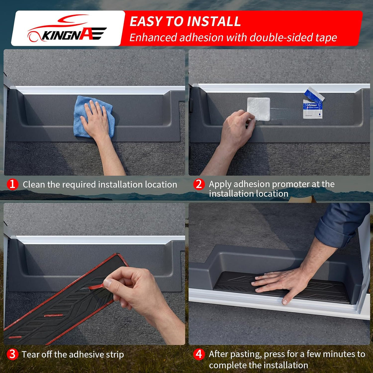 Cargo Side Sliding Door Sill Protector for 2015-2026 Ford Transit