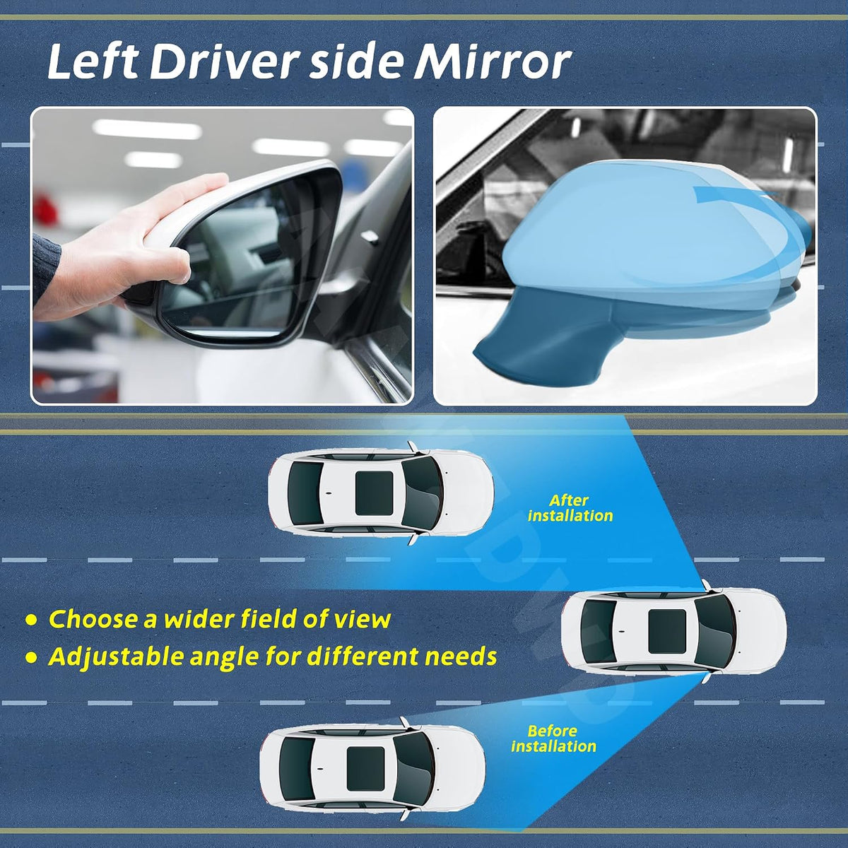 3Pin For Toyota Camry Passenger Side Mirror 2018-2022#TO1321366 87910-06800