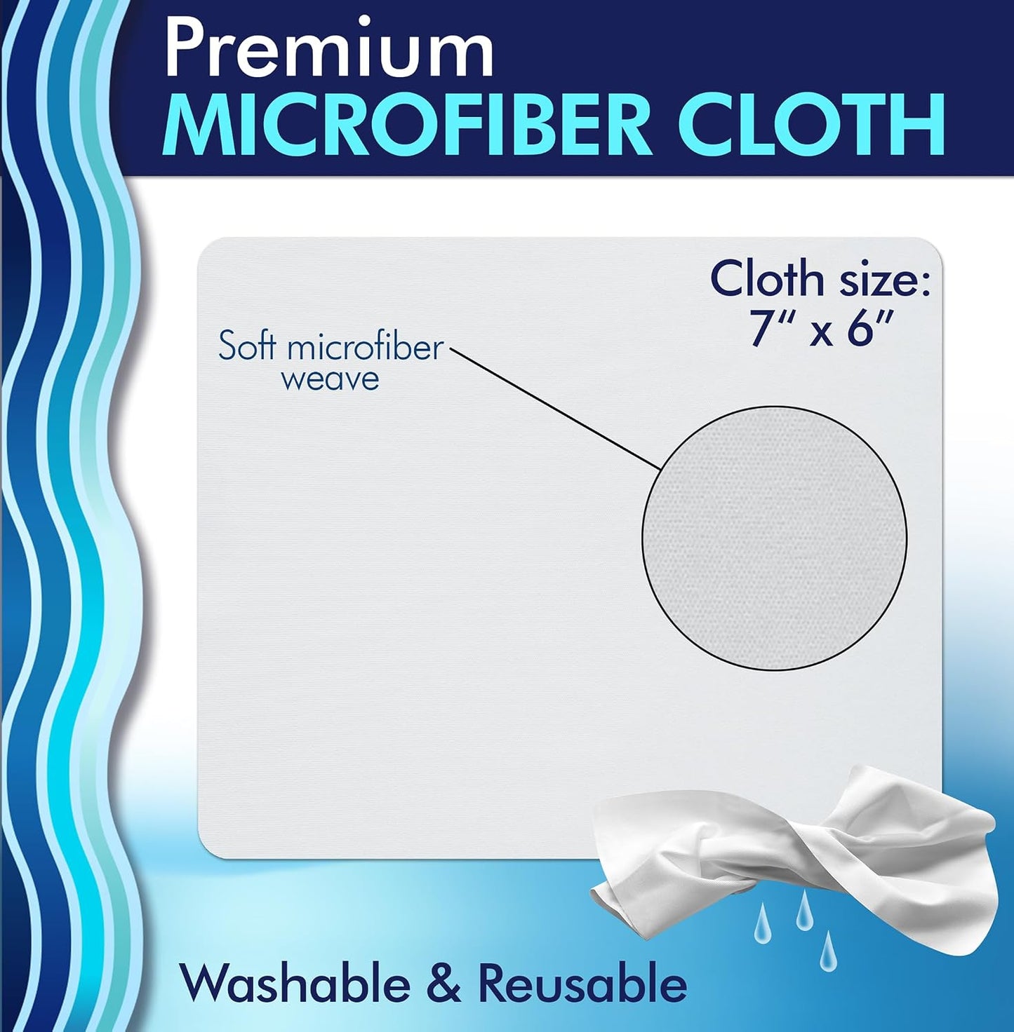 Clear View Lens Cleaner Kit – 4 Bottles + 4 Microfiber Cloths | Streak-Free Eyeglass & Screen Cleaning Spray | Safe for AR & Blue-Light Lenses | 8 oz + Travel Sizes