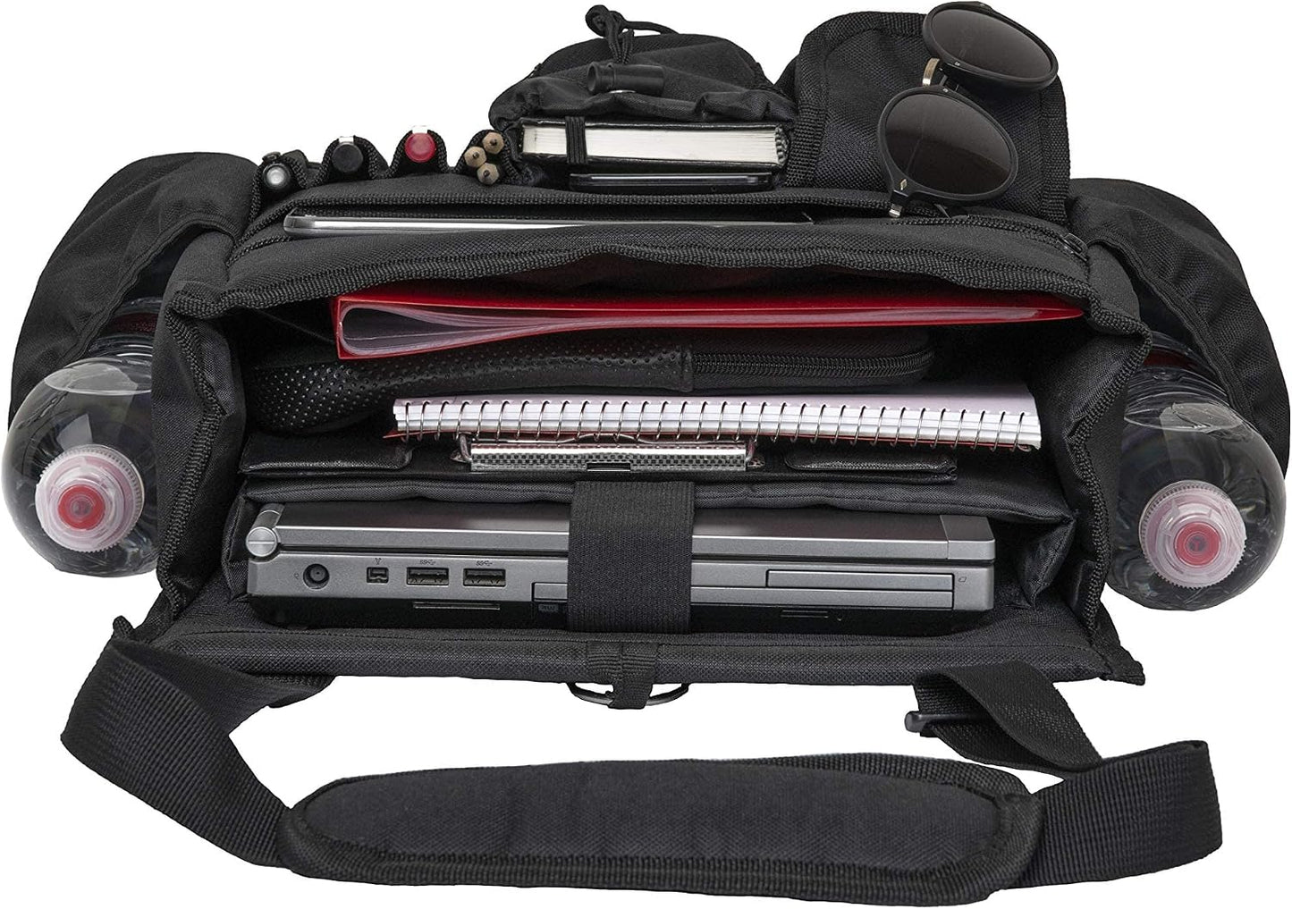 Tidify Car Front Seat Organizer [2025 UPDATED] with Dedicated Tablet and Laptop Storage Stabilizing Side Straps Soft Adjustable Shoulder Strap and Hardened Buckles Your Office Away from Office.