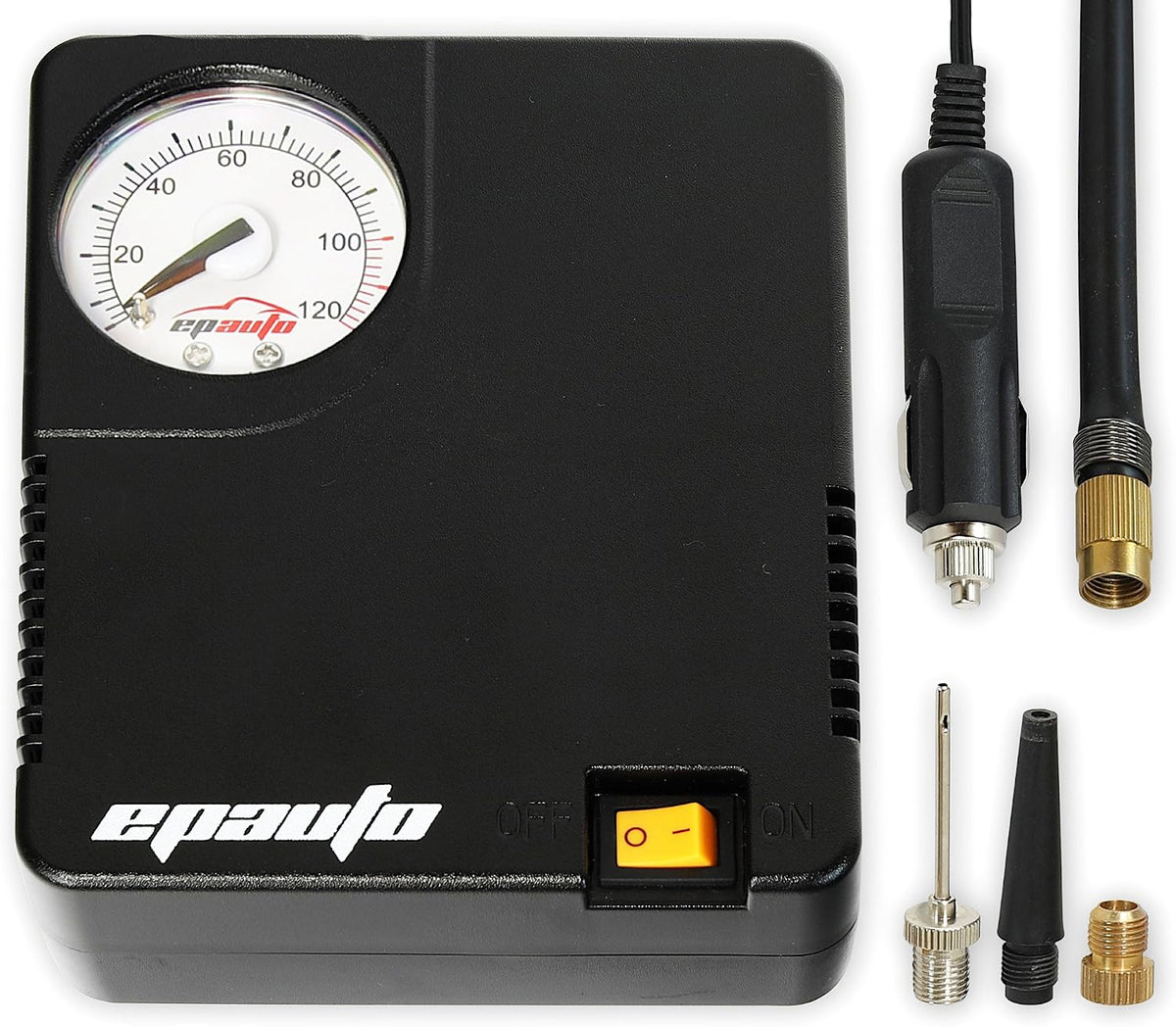 EPAuto 12V DC Auto Portable Air Compressor Pump/Tire Inflator