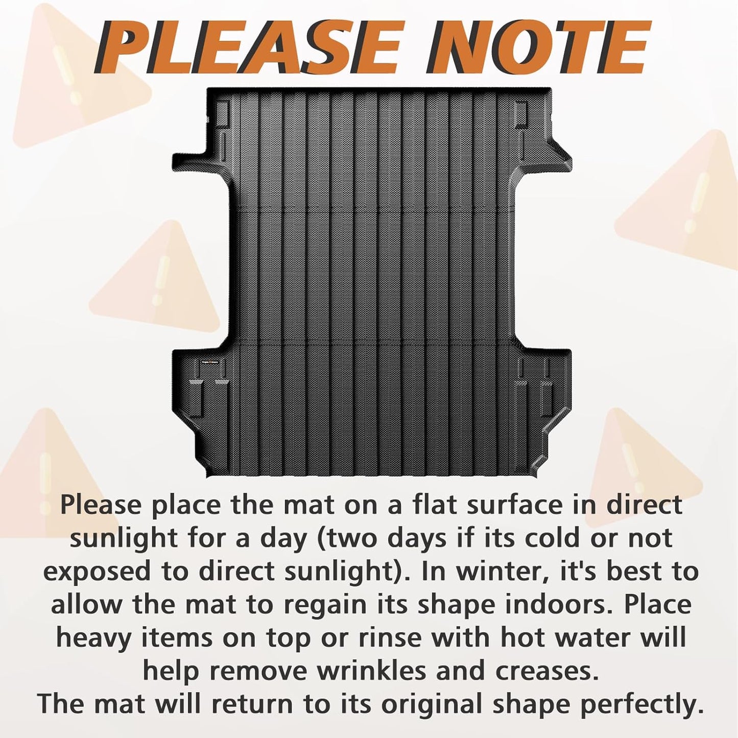 TripleAliners Truck Mat Compatible with 2019-2026 Chevy Silverado/GMC Sierra 1500 5.8FT Accessories, Truck Bed Mat Heavy Duty Custom Fit All Weather Protection TPE Pickup Bed Liner
