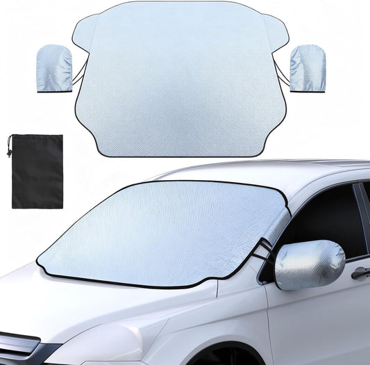 Gintenco Exterior Windshield Sun Shade for Car, Magnetic Front Window Cover, Heat and UV Protection