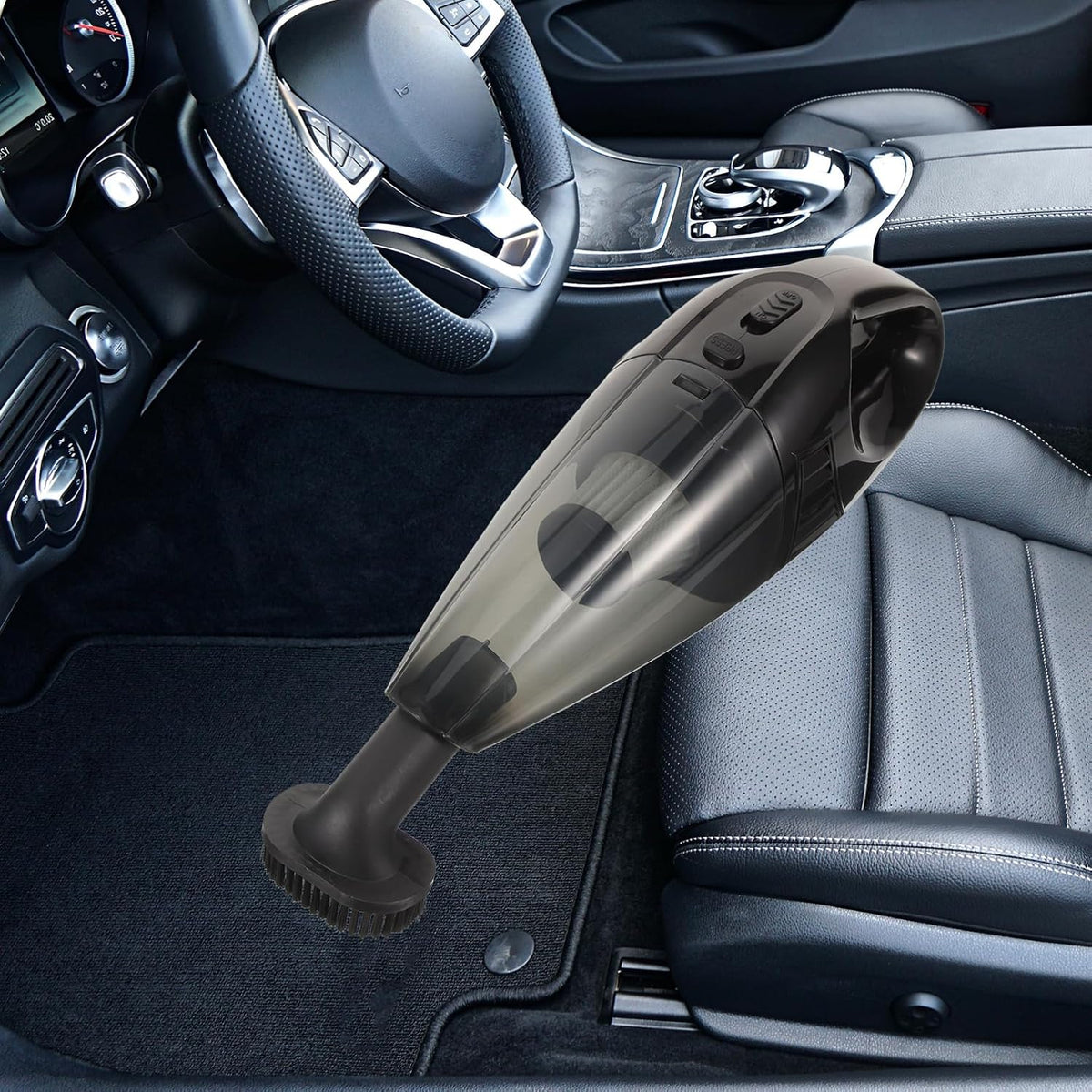 KICHOUSE 12v Powerful Wireless Car Vacuum Auto Vacuum Cleaner for Wet Dry Cleaning Comfortable Handheld Design