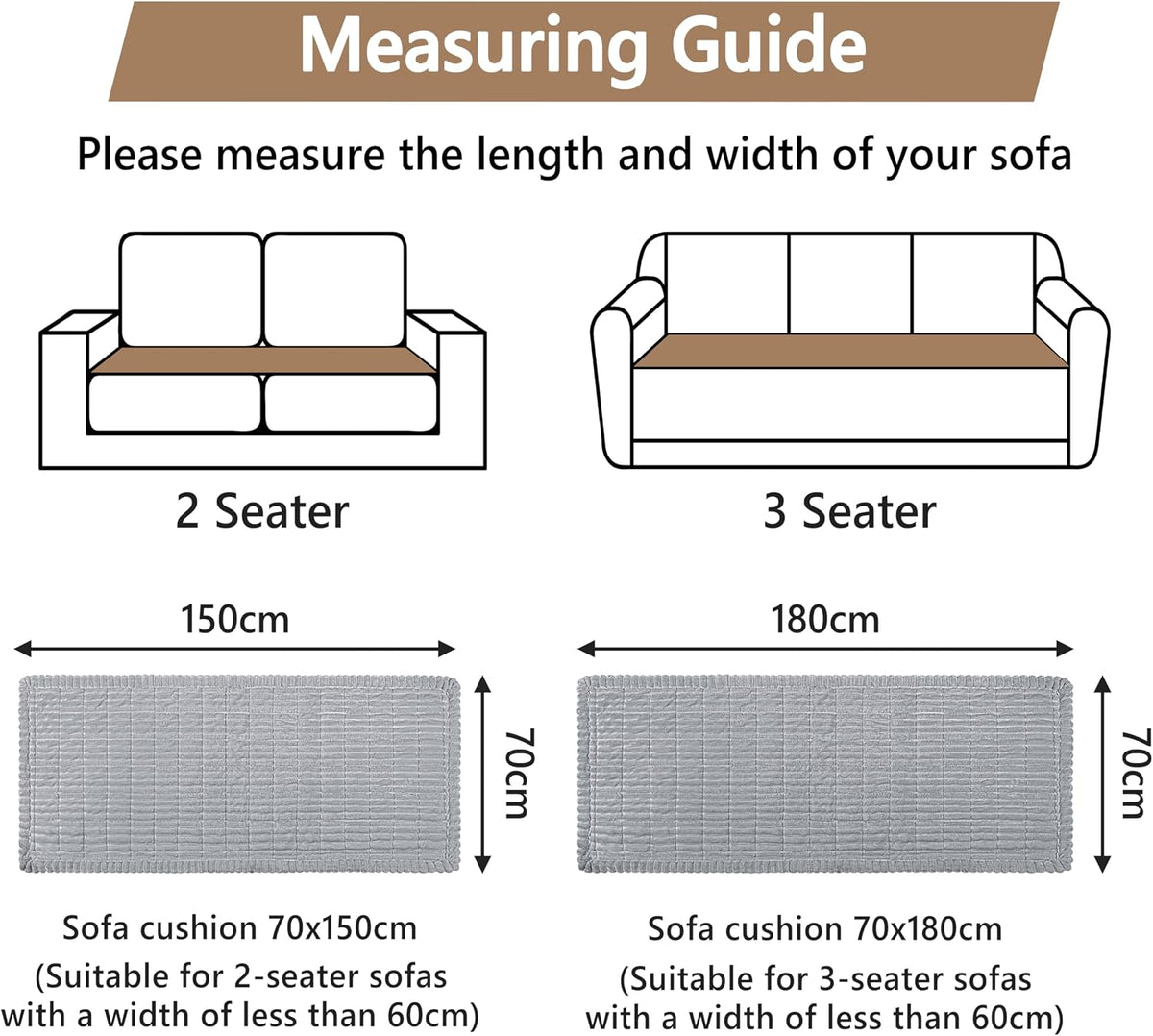 Capslpad Couch Covers for Dogs Washable Non Slip Pets Sofa Covers Fuzzy Sofa Slipcover Geometric Pet Friendly Mat Cushion Protector Travel Pet Mat for Living Bedroom Car Back Seat, Grey 27.5"x59"