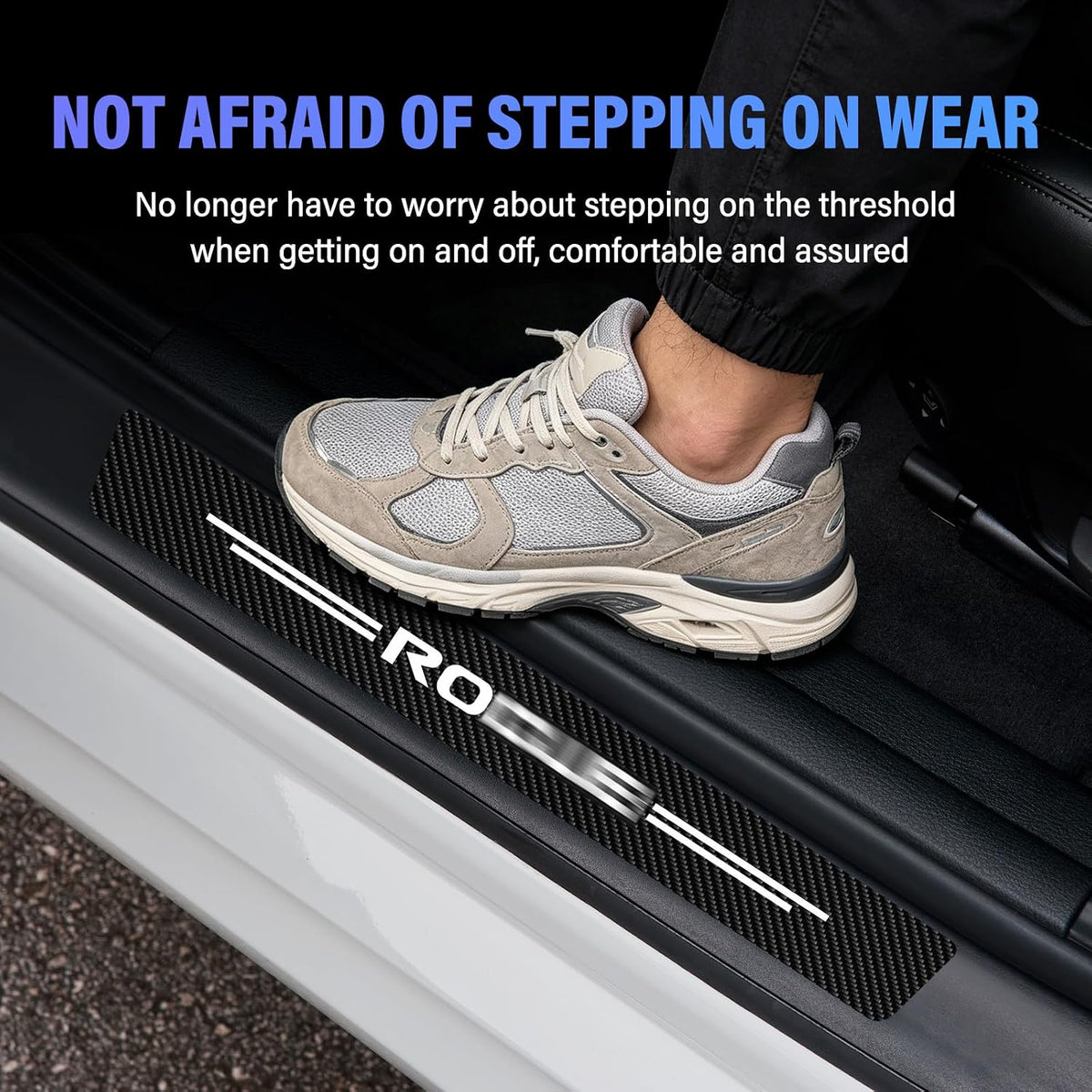 4Pcs Car Door Sill Protectors Fits for Rogue with Waterproof