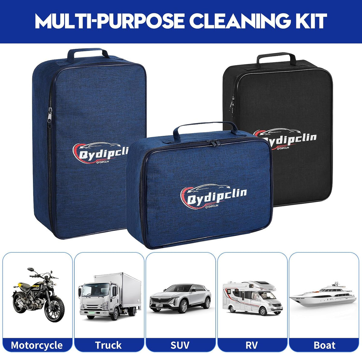34Pcs Car Detailing Kit Detailing Brush Set Car Wash Cleaning Kit Blue