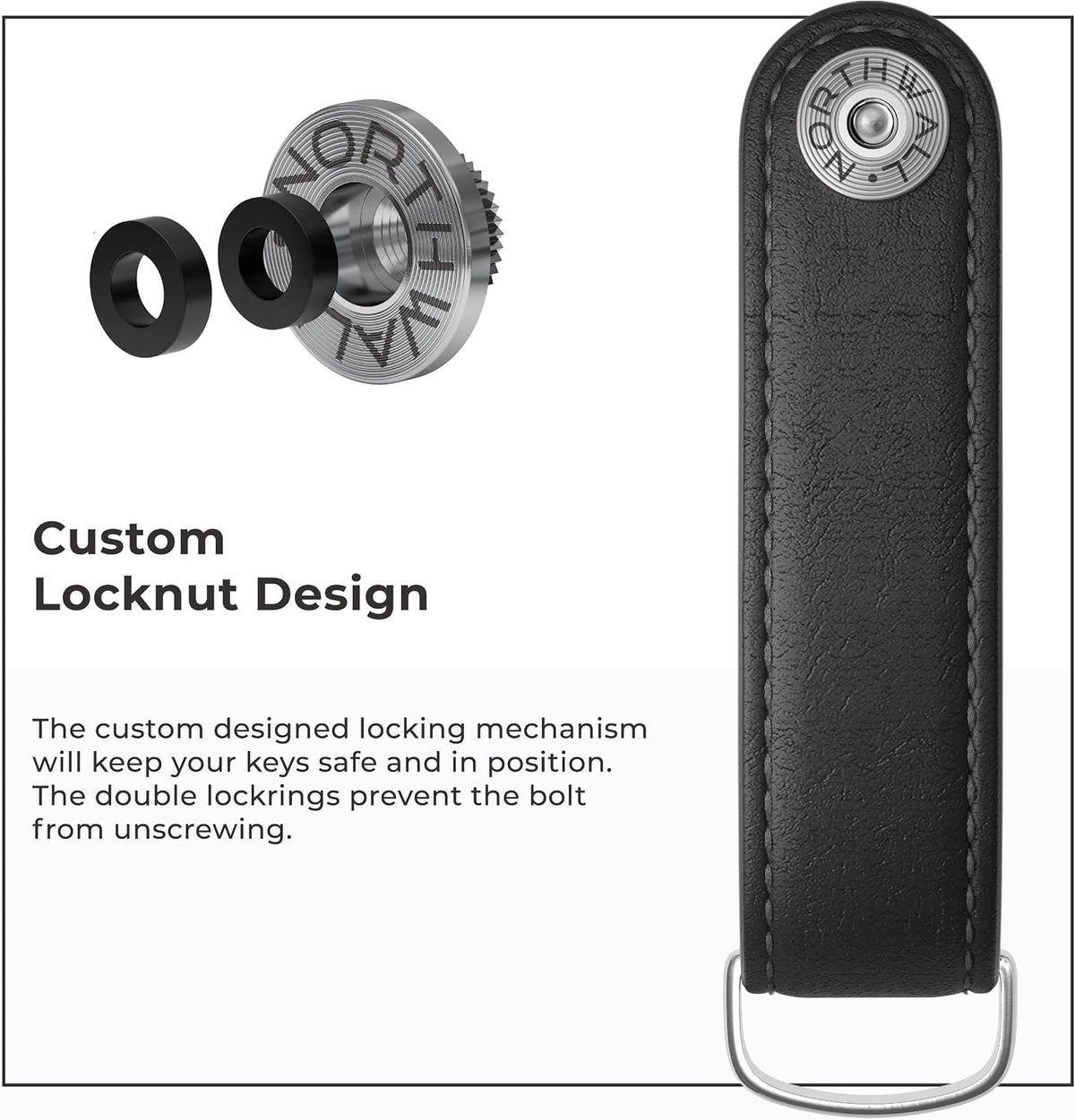 Northwall Keychain Holder, Key Holder Pocket Secure Key Ring, Keychain Accessories for Men, Key Chain Organizer ThorKey