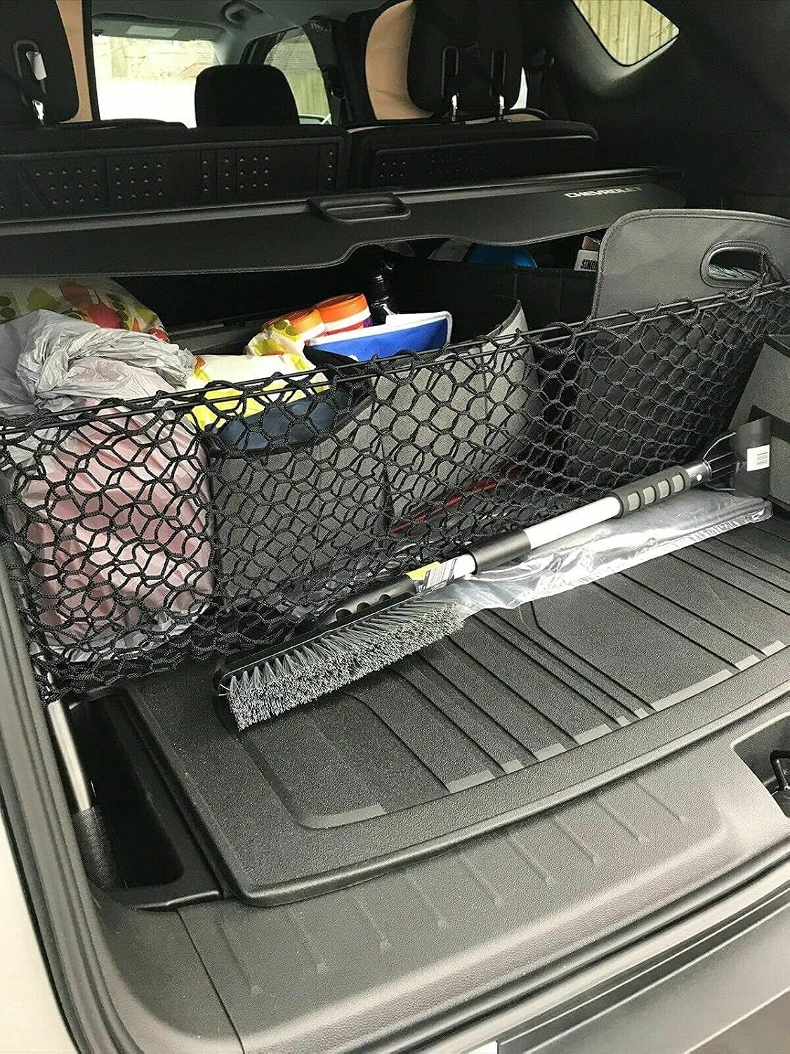 Trunk Organizer Cargo Net for Chevrolet Blazer 2019–2025 – Envelope Style Cargo Net for SUV – Premium Mesh Car Trunk Organizer Vehicle Carrier Storage – Compatible with Chevy Blazer