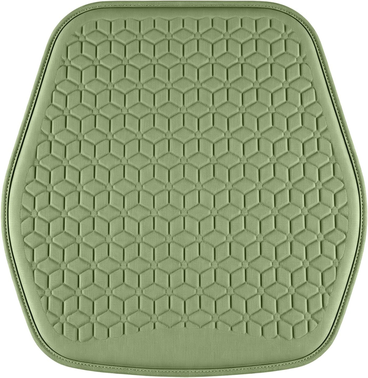 Thin Gel Car Seat Cushion, Non-Slip & Comfortable Automotive Front Seats Cushion Pad for Driver, Breathable Vehicle Interior Mat Cover Accessories，Green