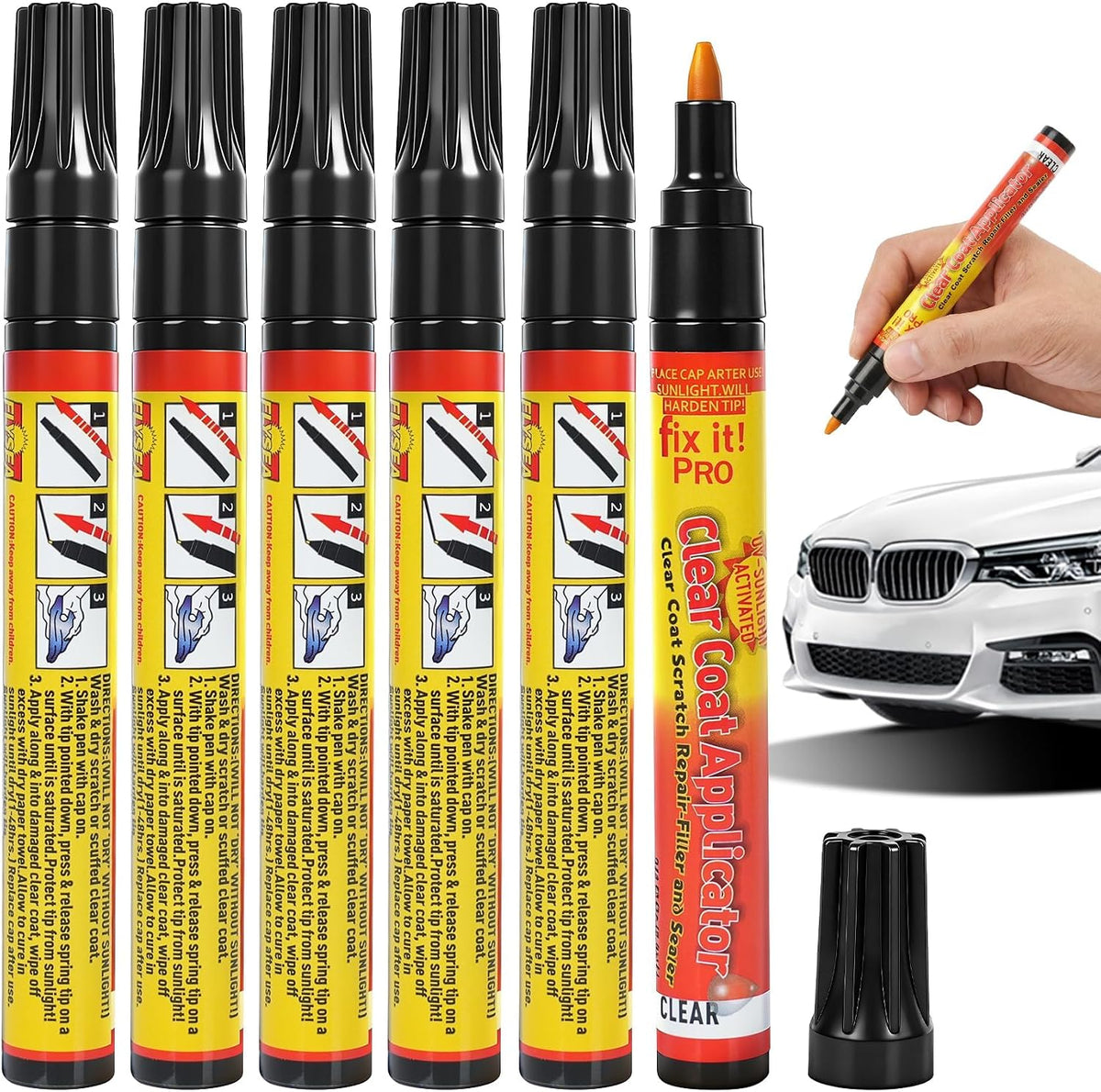 PARAROSE Car Scratch Remover Pen - Portable & Weatherproof Garage Repair