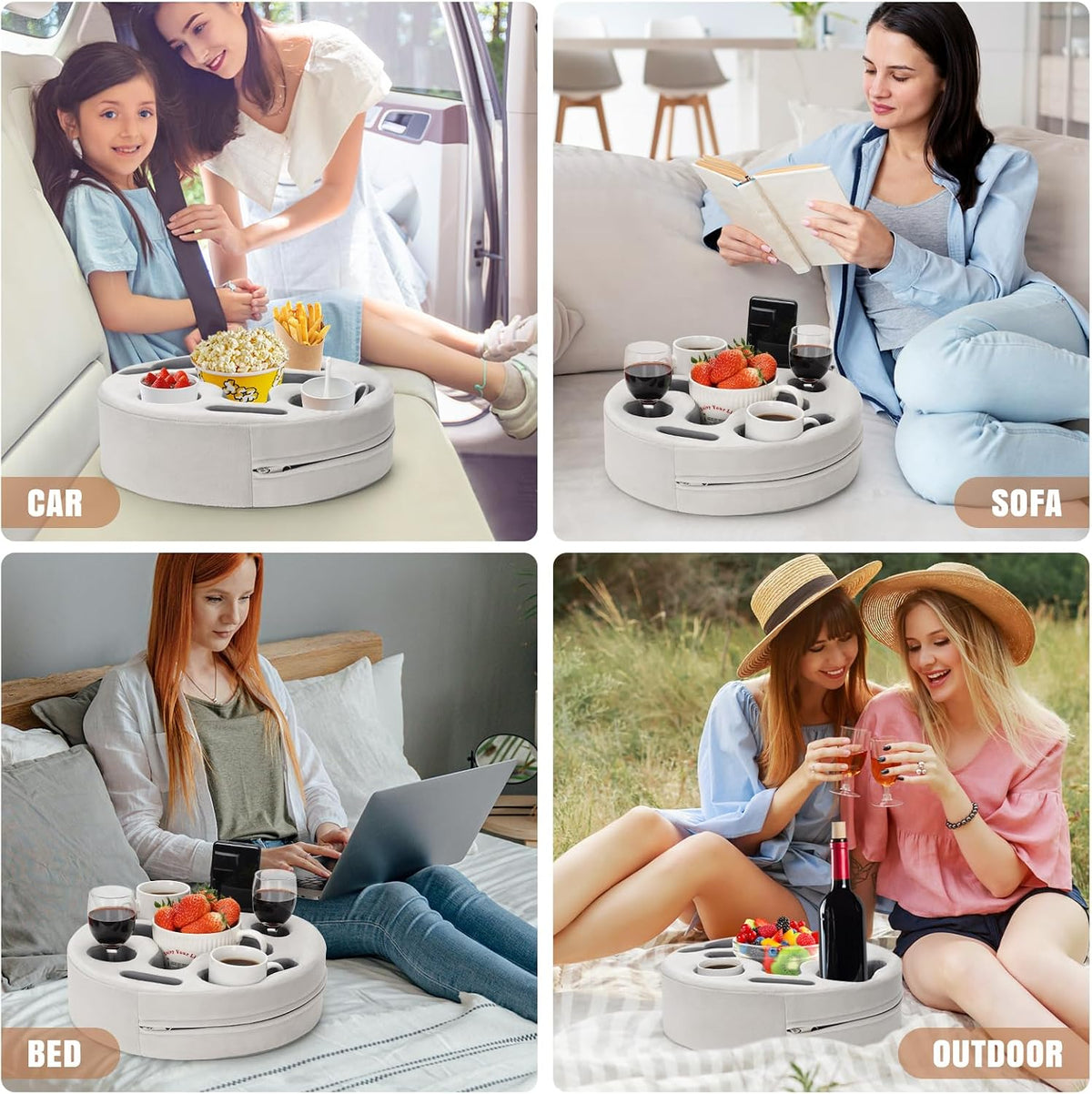 INNO STAGE Couch Cup Holder Pillow Sofa Caddy Buddy