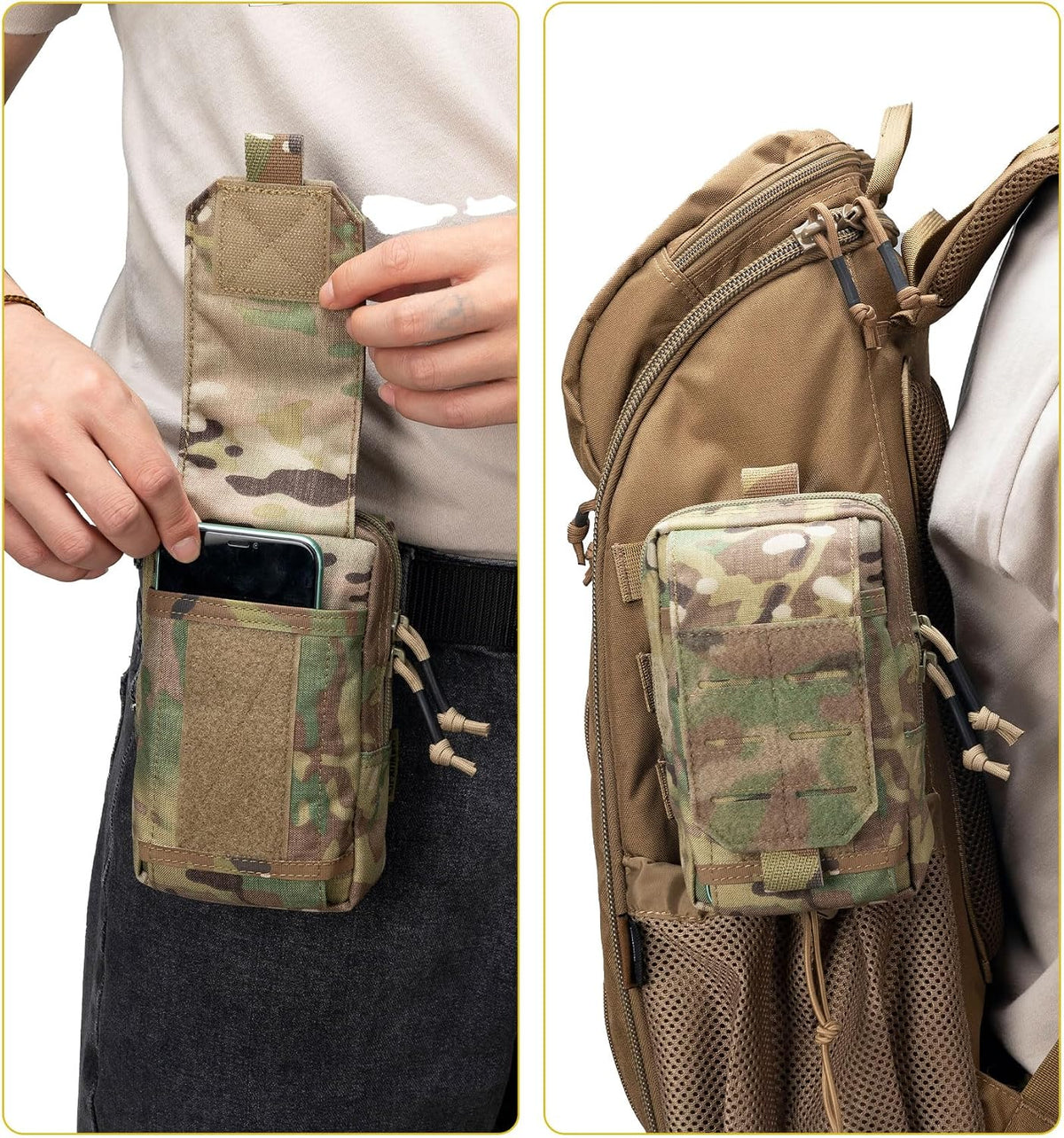 EXCELLENT ELITE SPANKER Tactical EDC Pouch Molle Utility Pouch Phone Pouch