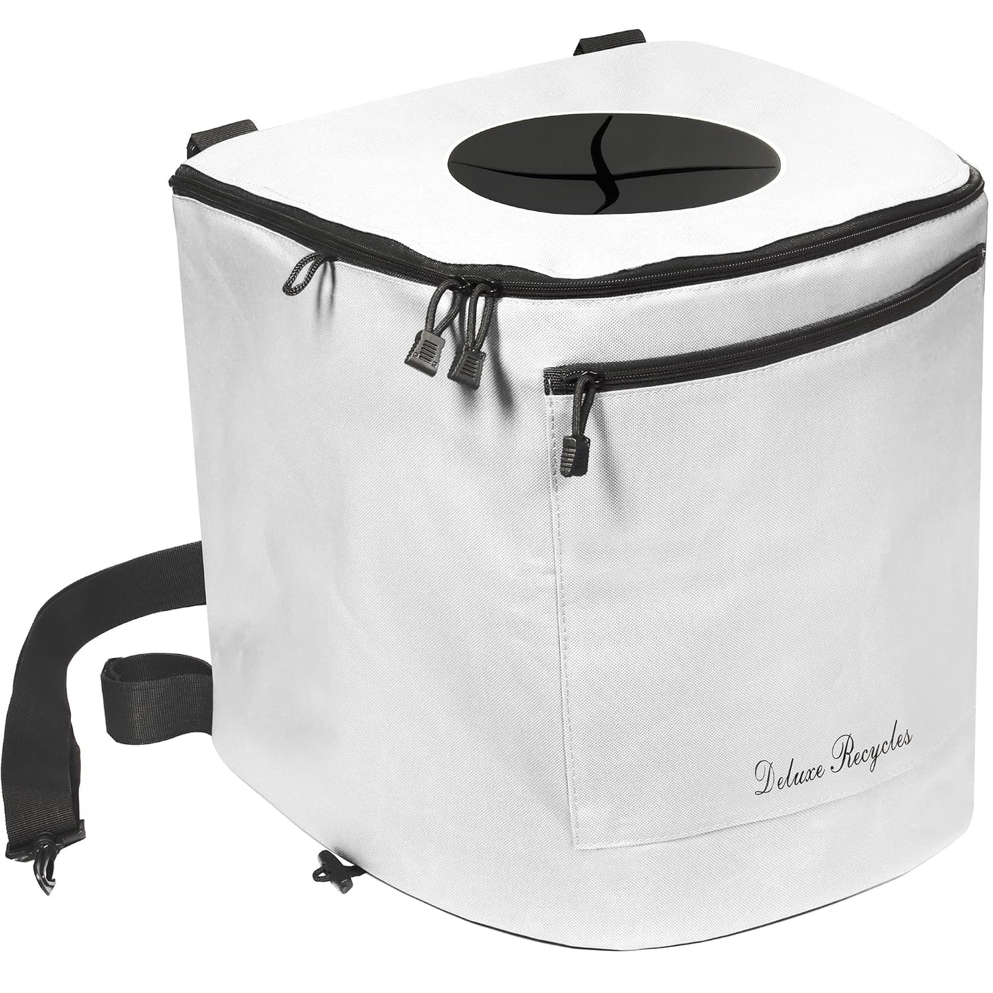 Collapsible Trash Can for Boating and Camping | Large, Durable, and Portable with Inner Bin - 8 Gallons - (Black)