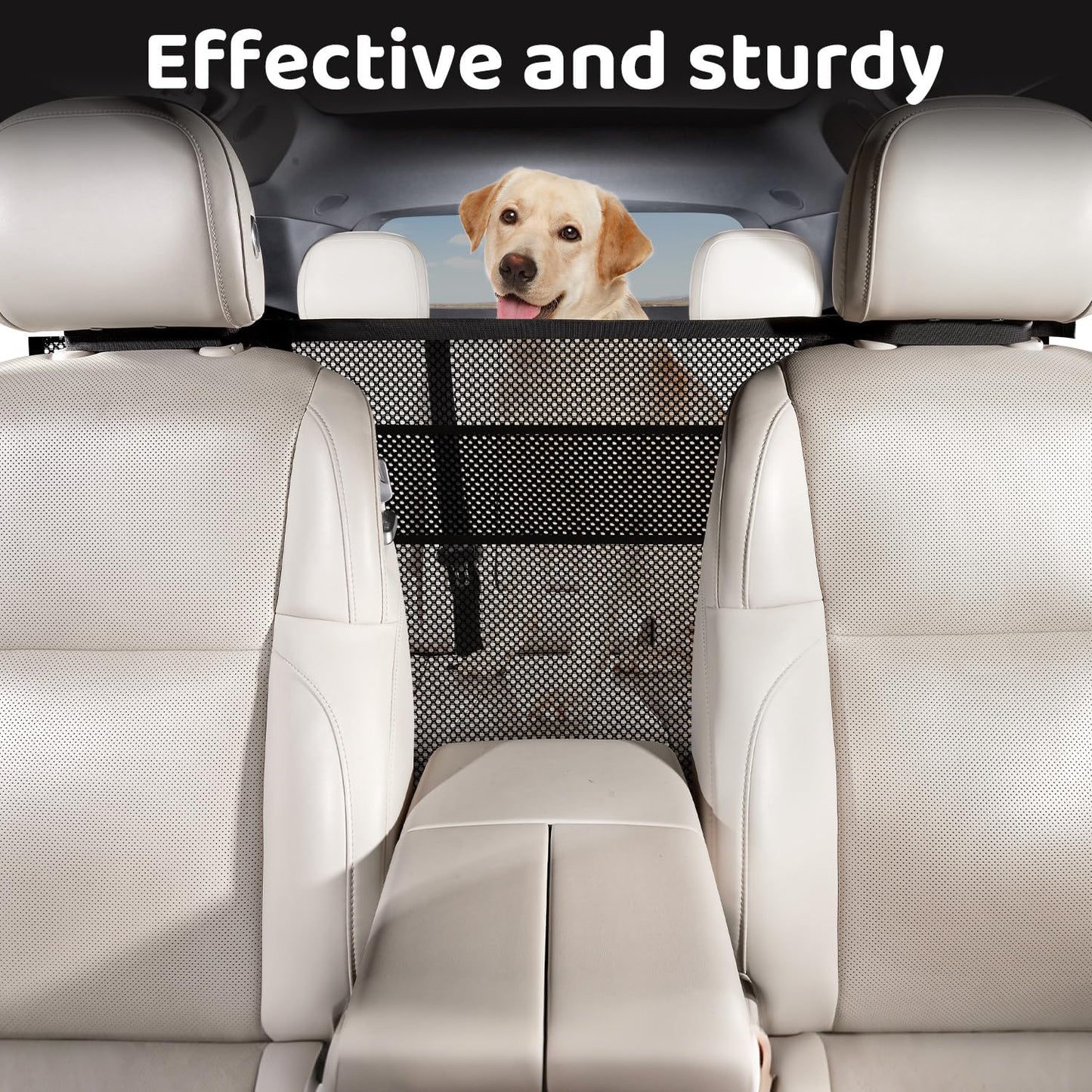 TKYZ Dog Car Barrier,Dog Car Net Barrier with Mesh Organize,Pet Divider Fit Car/SUV/Truck