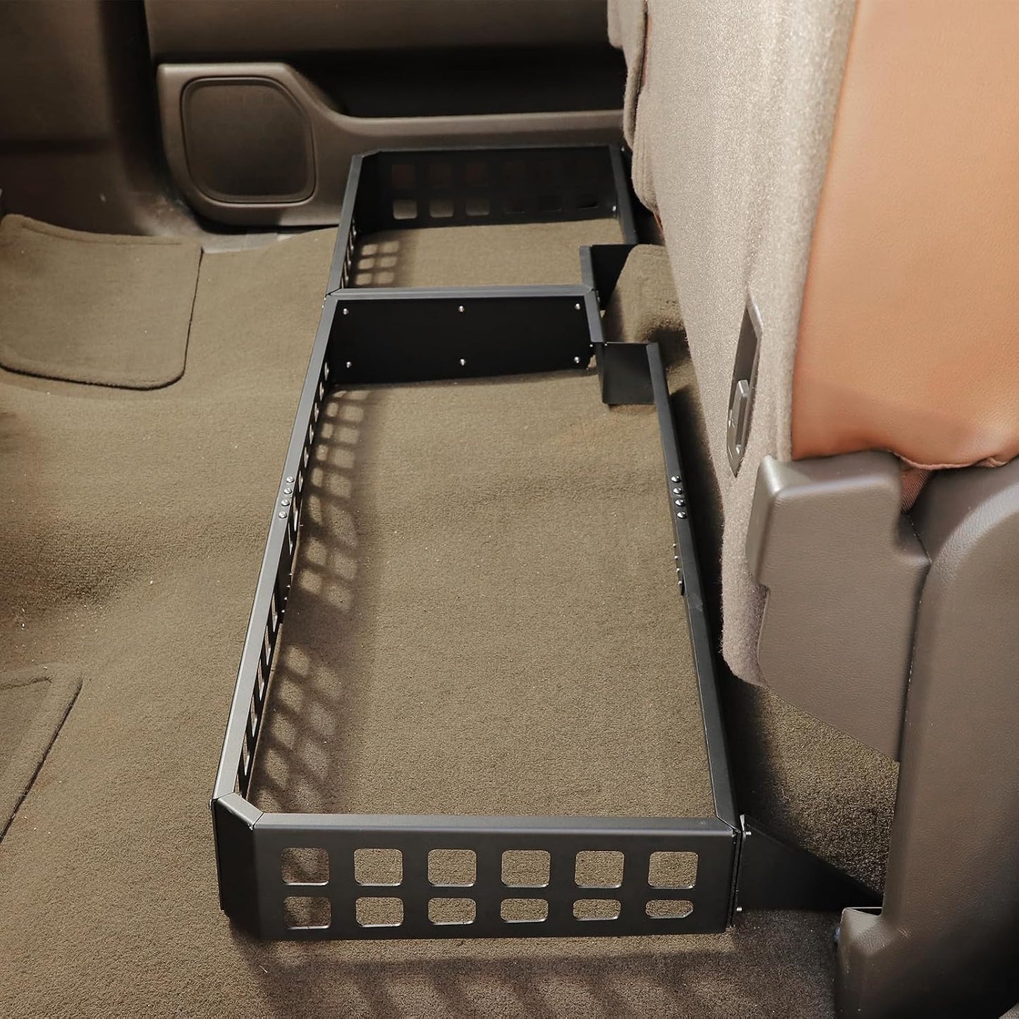 Linskip Under Seat Storage Compatible with 2014-2018 Chevy Silverado & GMC Sierra 1500 & 2015-2019 2500HD 3500HD, Modular Storage Solution with MOLLE Panel for Organized Utility, Underseat Organizer