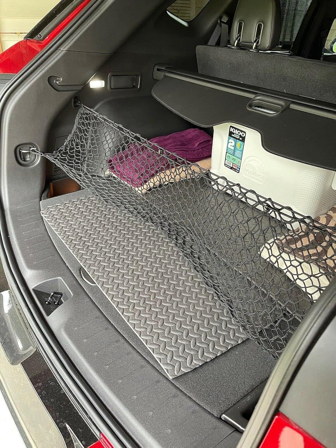 Trunk Organizer Cargo Net for Chevrolet Blazer 2019–2025 – Envelope Style Cargo Net for SUV – Premium Mesh Car Trunk Organizer Vehicle Carrier Storage – Compatible with Chevy Blazer