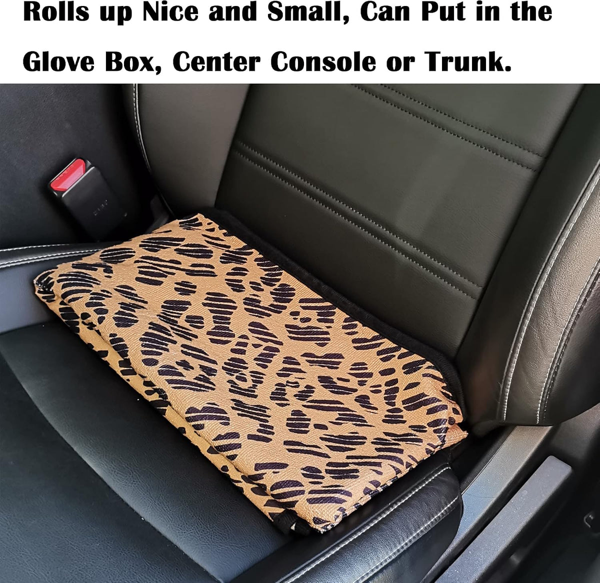 Car Seat Cover Protector Front Seats,for Gym Workout,Running,Swimming,Beach and Hiking,Waterproof Sweat Towel Bucket Seat Covers for Cars SUV Trucks (Leopard, 1Pcs)