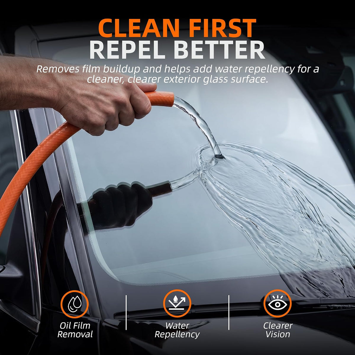 Oil Film Remover for Car Windshields and Windows