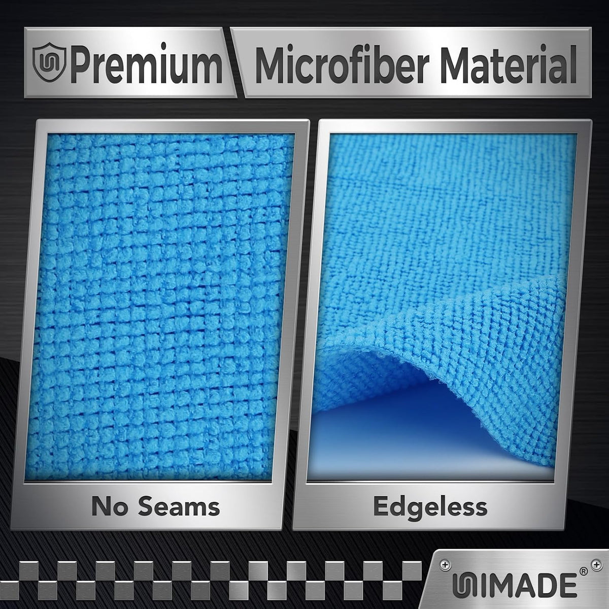 UNIMADE Shop Towels, 100 Pack Commercial Grade Work Rags Microfiber Towels