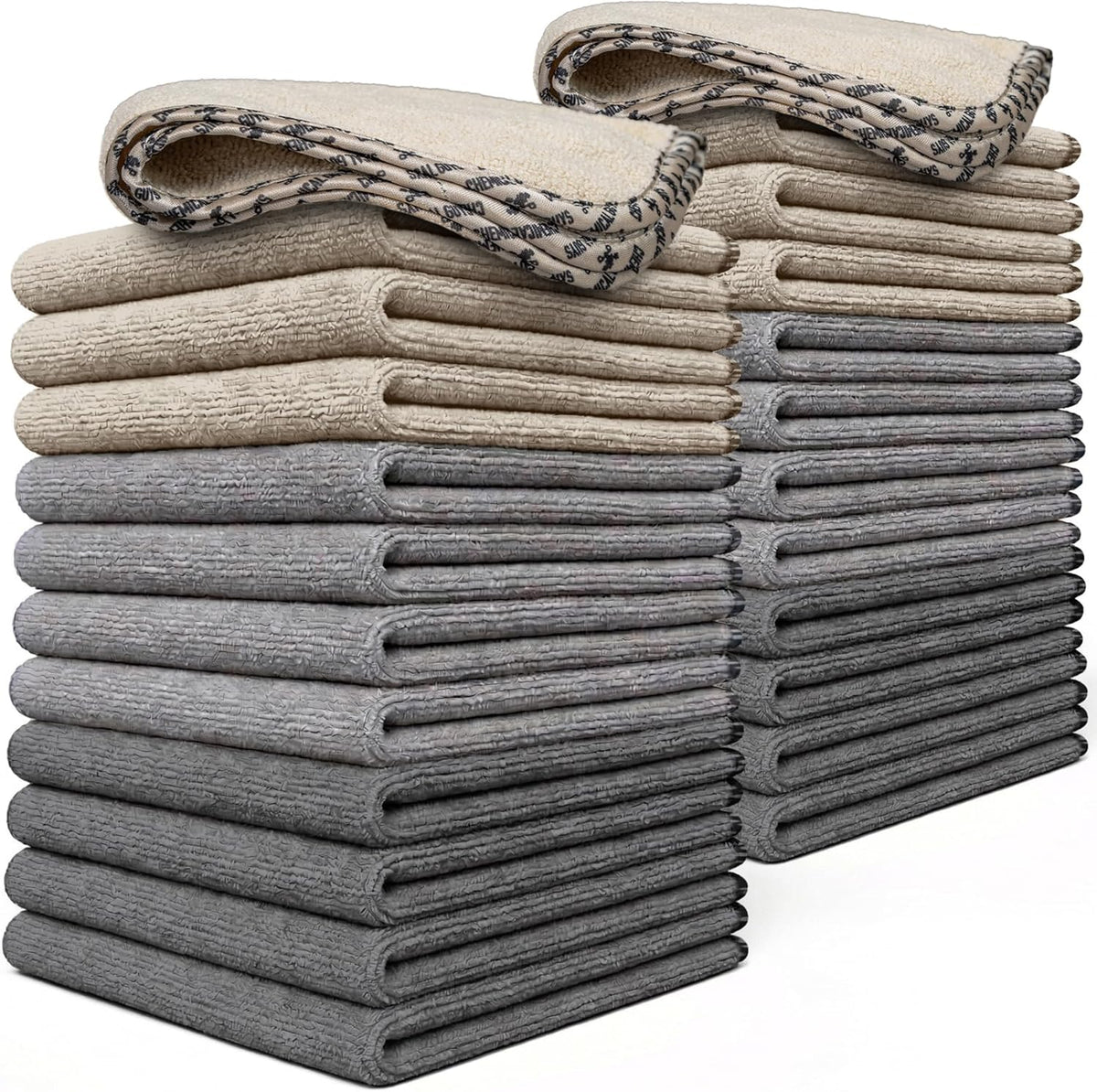 Chemical Guys, AllSwipe Multi-Purpose Microfiber Towels, 14 x 12, 12 Pack