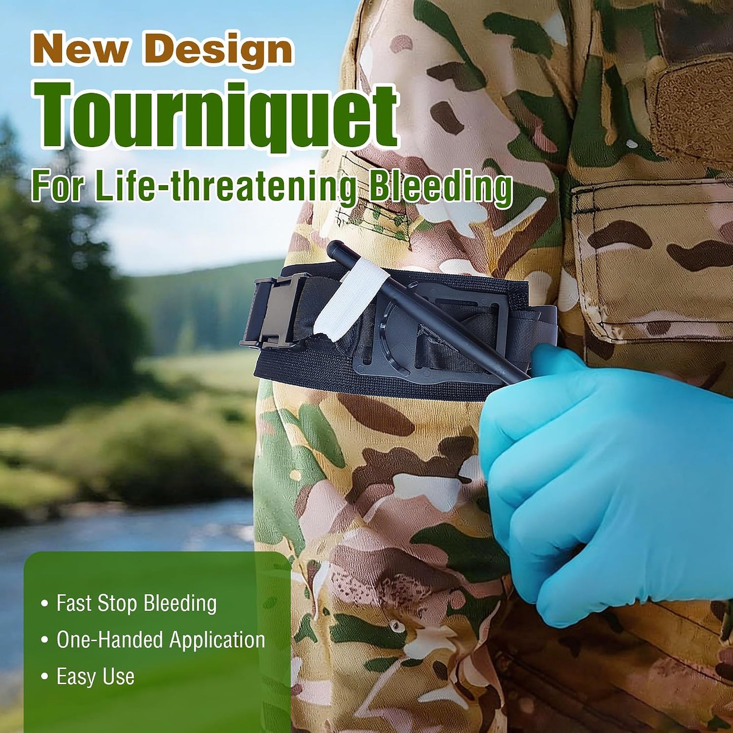 Premium IFAK Trauma Kit with Tourniquet, 36" Splint, Israeli-Bandage | Survival Emergency Prepare Equipment Bag, For Home, Outdoor, Heavy-Duty Workspace, School, Car