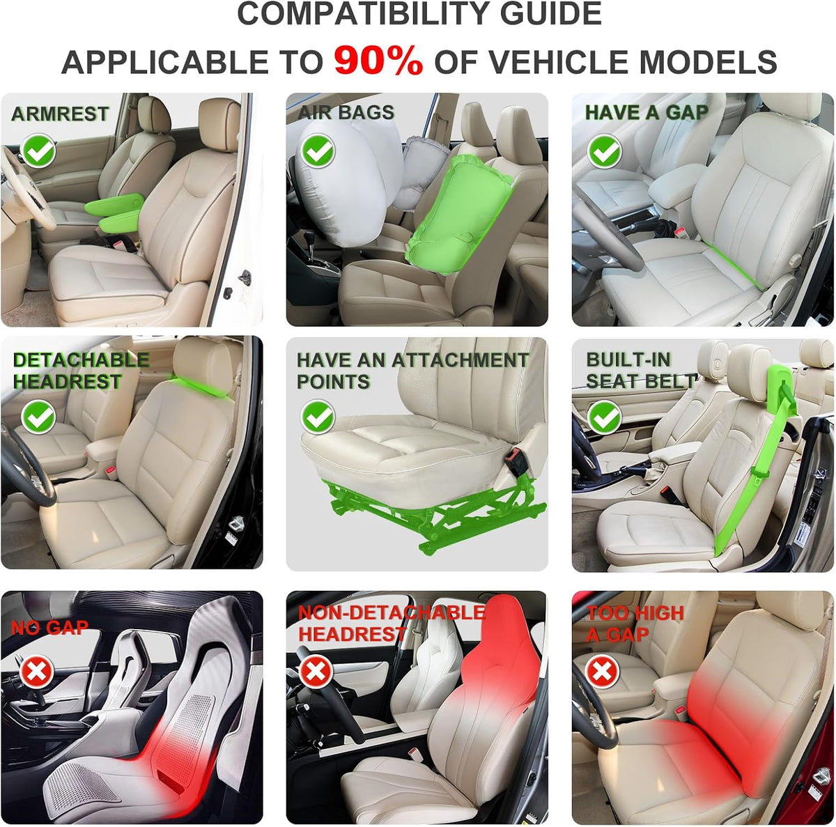 BOPUOVRE Linen Front Car Seat Covers Breathable Fabric