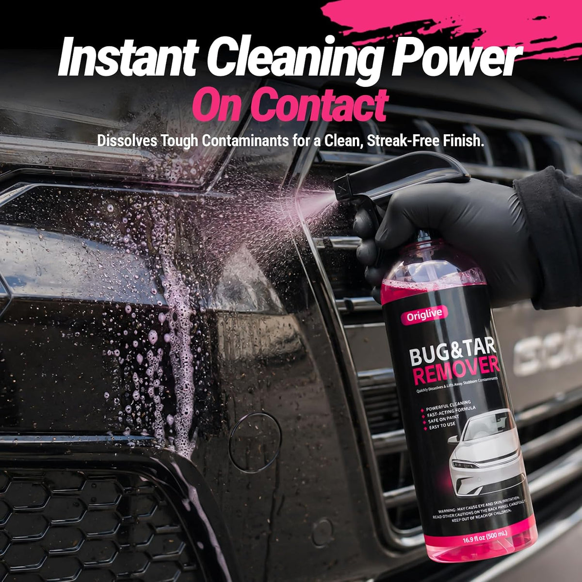 Bug & Tar Remover, Heavy Duty Exterior Car Cleaner, Safe on Paint
