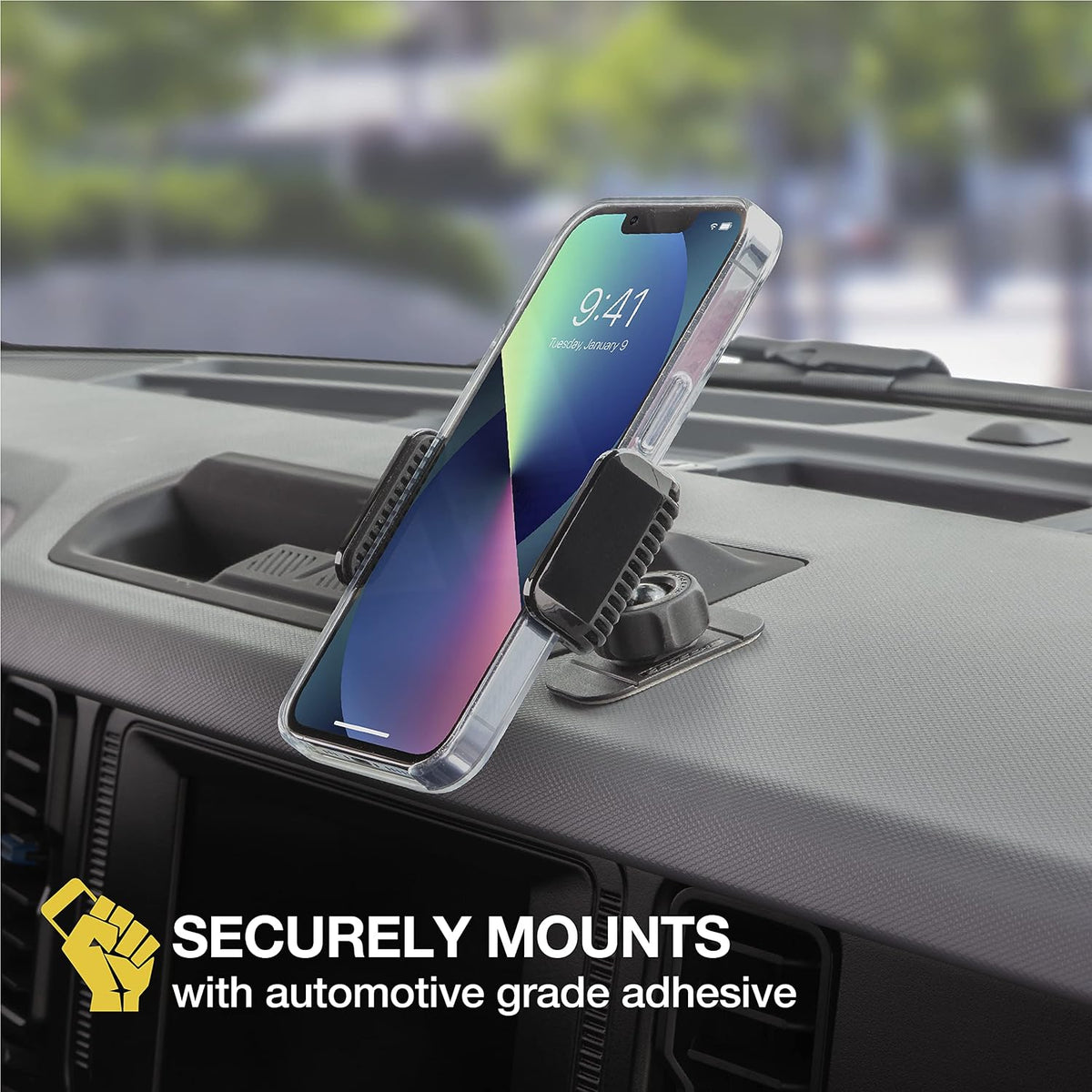 Scosche UH4DVM-SP CarMount 2-in-1 Universal Phone Vent or Dash Mount for The Car | Portable and Adjustable with 360 rotation