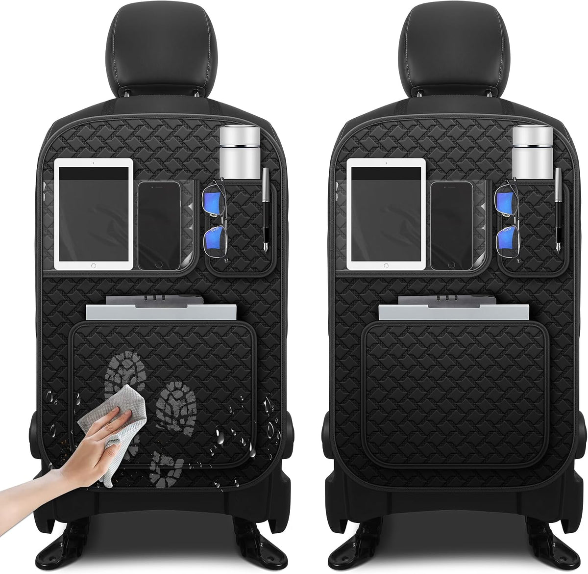Car Kick Mats Back Seat Protector for Ford Explorer 2 Pack