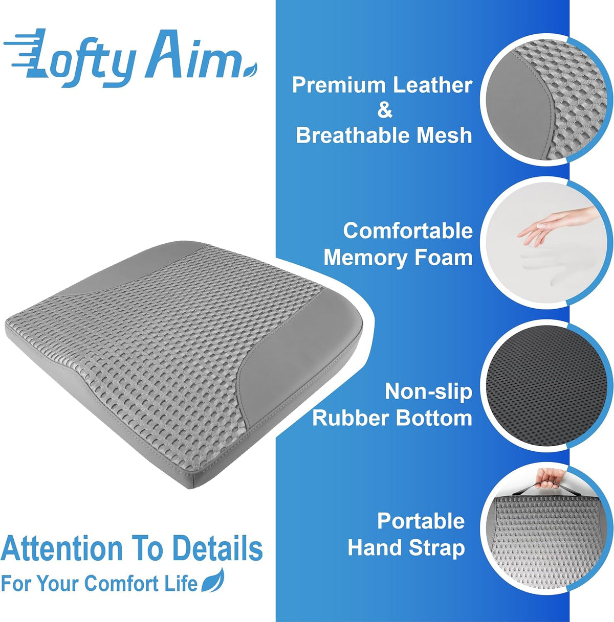 Lofty Aim Car Seat Cushion, Car Seat Pillow, Automotive Cushion
