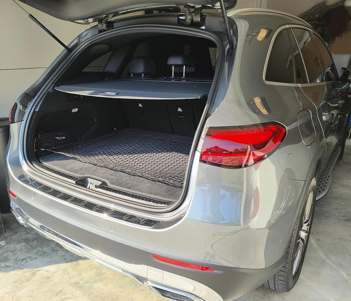 Trunk Organizer Cargo Net for MERCEDES-BENZ GLC-CLASS 2016-2026 – Floor Style Cargo Net for SUV – Premium Mesh Elastic Car Trunk Organizer Vehicle Carrier Storage – Compatible with GLC