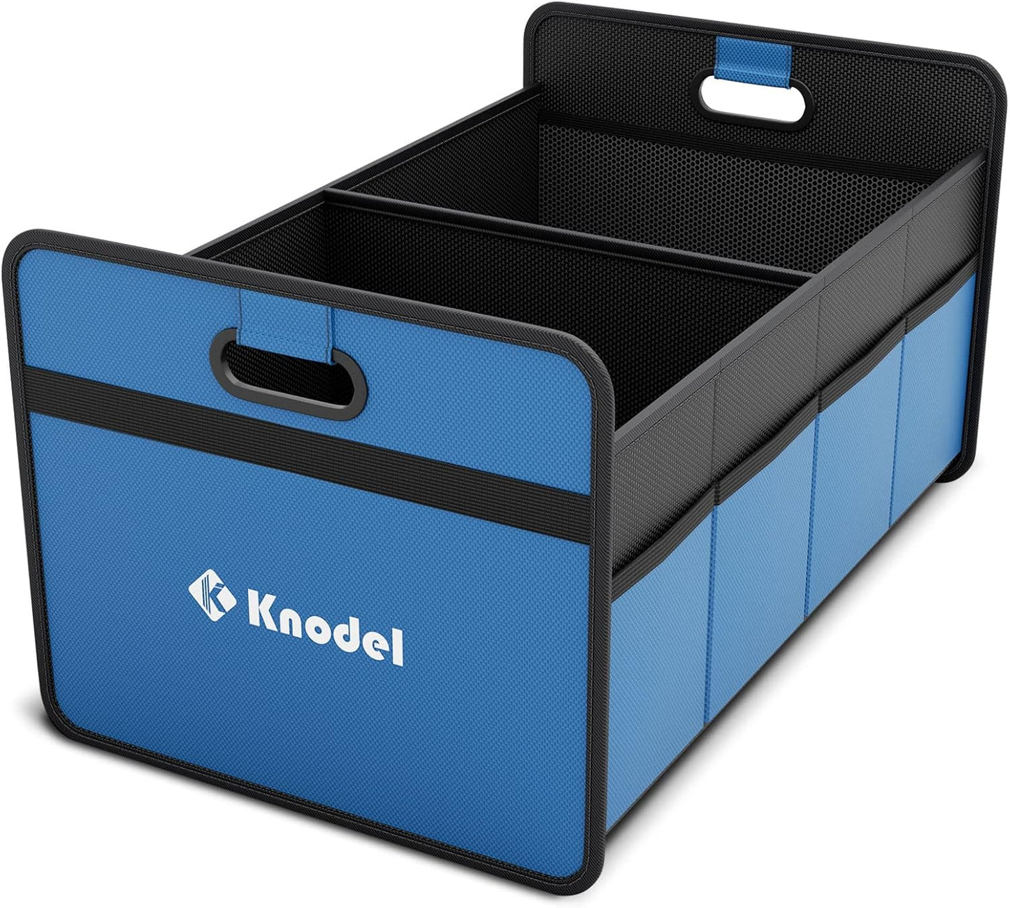 K KNODEL Car Trunk Organizer, Foldable Organizer for Car, Automotive Consoles & Organizers, Storage with Reinforced Handles (Small, Blue)