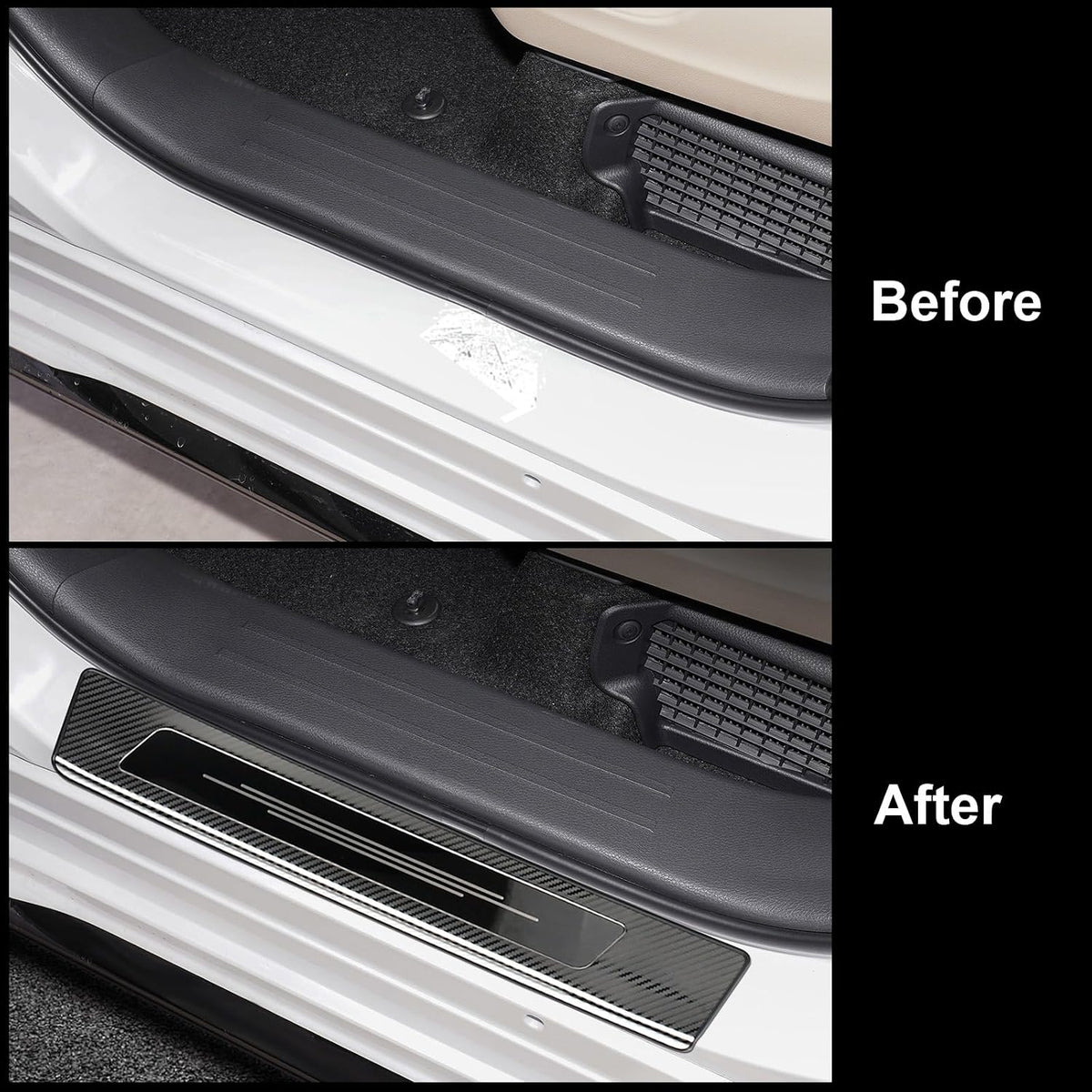 Stainless Steel Door Sill Protector for Toyota Sienna 2021-2025 2026 LE/XLE/XSE/Limited/Platinum Accessories Interior Door Entry Guard Cover Trim