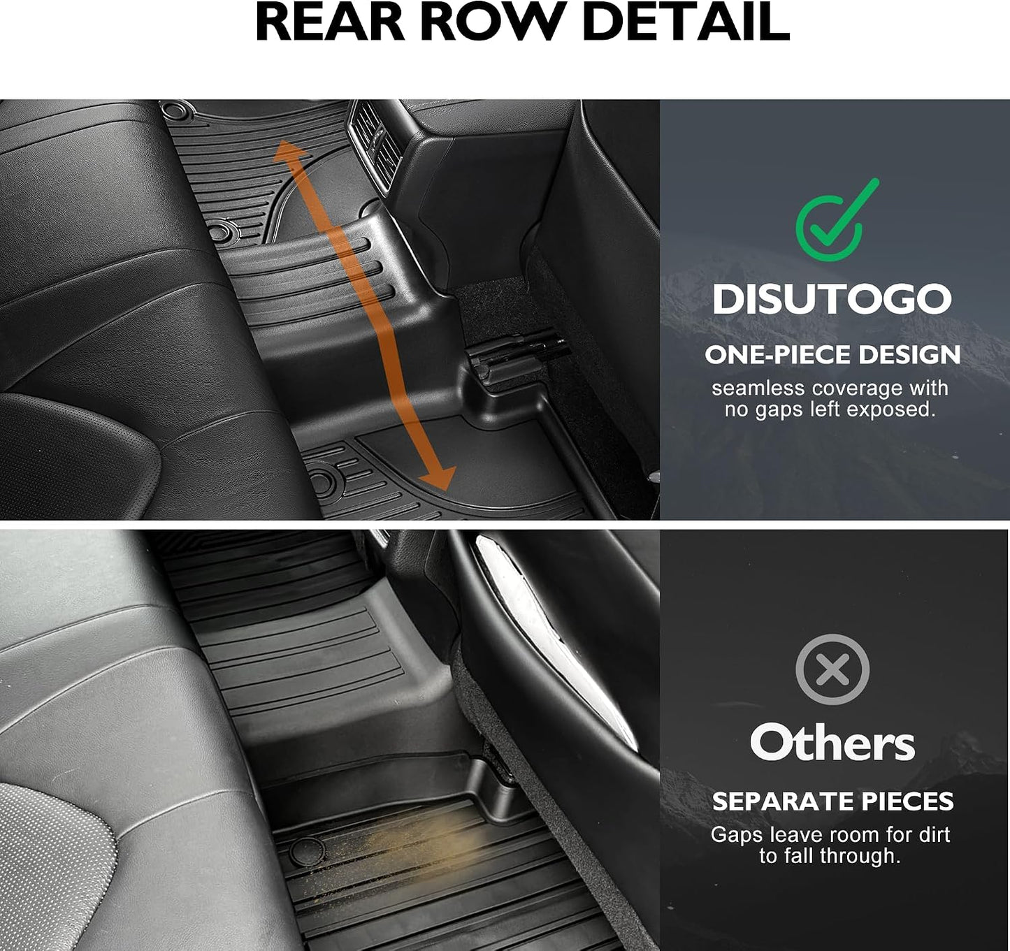 Floor Mats Fit for Hyundai Elantra Gas 2021-2026 Elantra N Cargo Liner | Not for Hybrid. Custom Fit Floor Liners. All-weather Protection. Waterproof. Easy to Clean. Heavy Duty