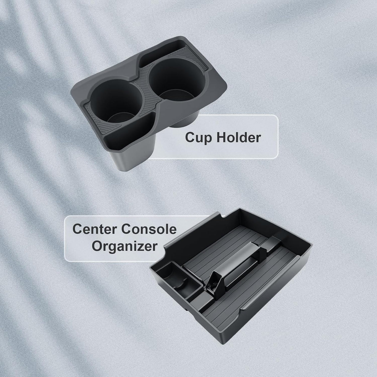 BIBIBO 2Pack for 2025 2026 Kia K4 Center Console Organizer 2025-2026 Kia K4 /2026 K4 Hatchback Console Tray +Cup Holder Insert Organizer 2025+ Kia K4 Accessories