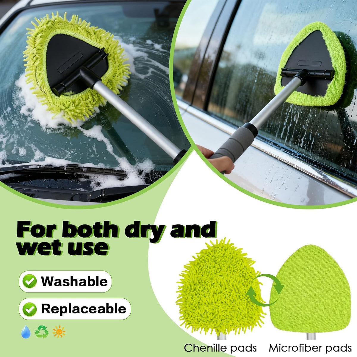 8PCS Windshield Cleaning Tool,19 Inch Car Windshield Cleaner Tool