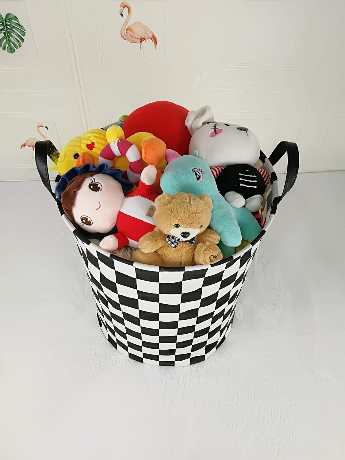 MAIZMZ Boys Storage Basket Kids Hamper Storage Bins Toys Organizer Foldable Laundry Basket Large Collapsible Canvas for Home Outdoor Race Car Room Decor Gifts